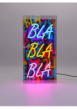 LOCOMOCEAN Lampa neonowa w kolorze niebiesko-żółto-różowym - 19 x 38 x 10,5 cm ze sklepu Limango Polska w kategorii Oświetlenie - zdjęcie 189339319