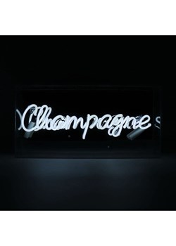 LOCOMOCEAN Lampa neonowa "Champagne" w kolorze białym - 38 x 19 x 10,5 cm ze sklepu Limango Polska w kategorii Oświetlenie - zdjęcie 189339335