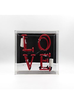 LOCOMOCEAN Lampa neonowa "Love" w kolorze czerwonym - 25 x 25 x 10,5 cm ze sklepu Limango Polska w kategorii Oświetlenie - zdjęcie 189339438