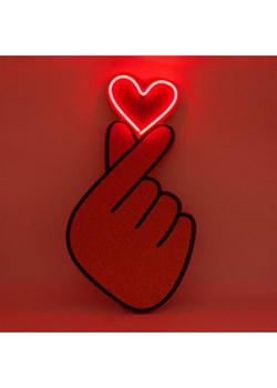 LOCOMOCEAN Tablica korkowa LED w kolorze czerwono-jasnobrązowym - 44,7 x 45,3 cm ze sklepu Limango Polska w kategorii Oświetlenie - zdjęcie 189339567