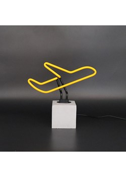 LOCOMOCEAN Dekoracyjna lampa LED "Plane" w kolorze żółtym - 26 x 23 x 9 cm ze sklepu Limango Polska w kategorii Oświetlenie - zdjęcie 189339687