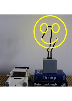 LOCOMOCEAN Dekoracyjna lampa LED "Smiley" w kolorze żółtym - 23 x 34 x 9 cm ze sklepu Limango Polska w kategorii Oświetlenie - zdjęcie 189339707