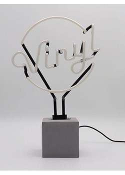 LOCOMOCEAN Dekoracyjna lampa LED "Vinyl" w kolorze zielono-fioletowym - 23 x 30,5 x 10,5 cm ze sklepu Limango Polska w kategorii Oświetlenie - zdjęcie 189339715