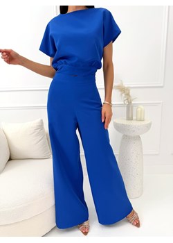 Kobaltowy Elegancki Dwuczęściowy Komplet ze sklepu ModnaKiecka.pl w kategorii Komplety i garnitury damskie - zdjęcie 189340196