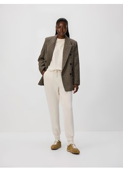 Reserved - T-shirt z modalem - beżowy ze sklepu Reserved w kategorii Bluzki damskie - zdjęcie 189340338