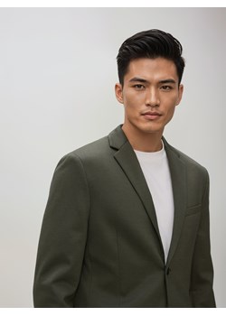 Reserved - Marynarka slim fit - oliwkowy ze sklepu Reserved w kategorii Marynarki męskie - zdjęcie 189340369