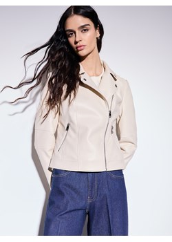 Mohito - Beżowa ramoneska - beżowy ze sklepu Mohito w kategorii Kurtki damskie - zdjęcie 189340915