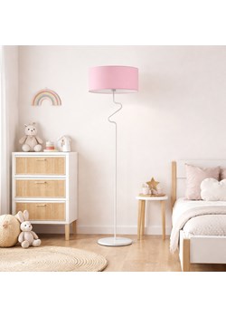Lampa stojąca do pokoju dziecka MORONI z różowym abażurem ze sklepu Lysne w kategorii Lampy dziecięce - zdjęcie 189342606