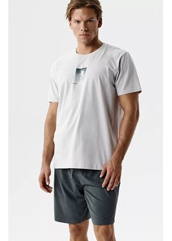 Bawełniana piżama męska dwuczęściowa NMP-398-LAW_GRF, Kolor szaro-różowy, Rozmiar S, ATLANTIC ze sklepu Primodo w kategorii Piżamy męskie - zdjęcie 189342749