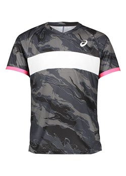 asics Koszulka sportowa w kolorze czarno-szarym ze sklepu Limango Polska w kategorii T-shirty męskie - zdjęcie 189343388