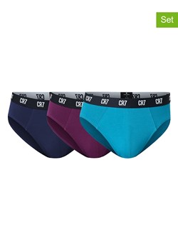 CR7 Slipy (3 pary) w kolorze białym, bordowym i granatowym ze sklepu Limango Polska w kategorii Majtki męskie - zdjęcie 189343515