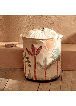 BELLA MAISON Kosz "Abstract" w kolorze beżowym ze wzorem na pranie - wys. 40 x Ø 36 cm ze sklepu Limango Polska w kategorii Akcesoria łazienkowe - zdjęcie 189345429