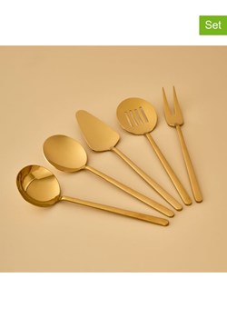 BELLA MAISON 5-częściowy zestaw sztućców "Siena" w kolorze złotym do serwowania ze sklepu Limango Polska w kategorii Sztućce - zdjęcie 189345688