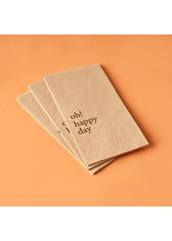 BELLA MAISON Serwetki (25 szt.) "Oh Happy" w kolorze beżowym ze sklepu Limango Polska w kategorii Akcesoria kuchenne - zdjęcie 189345807