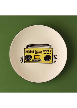 BELLA MAISON Talerz śniadaniowy "Keith Haring" w kolorze złoto-żółtym - Ø 19 cm ze sklepu Limango Polska w kategorii Naczynia - zdjęcie 189345898
