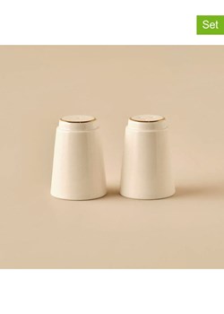 BELLA MAISON 2-częściowy zestaw "Opal" w kolorze kremowym - wys. 7 x Ø 5 cm ze sklepu Limango Polska w kategorii Młynki do soli i pieprzu - zdjęcie 189345925