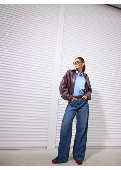 Mohito - Jeansy wide leg - granatowy ze sklepu Mohito w kategorii Jeansy damskie - zdjęcie 189346638