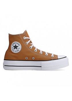 Damskie buty Converse Chuck Taylor All Star Platform Canvas - pomarańczowe ze sklepu Sportstylestory.com w kategorii Trampki damskie - zdjęcie 189346995