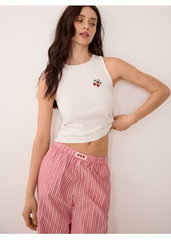 Reserved - Dwuczęściowa piżama z haftem - czerwony ze sklepu Reserved w kategorii Piżamy damskie - zdjęcie 189348085