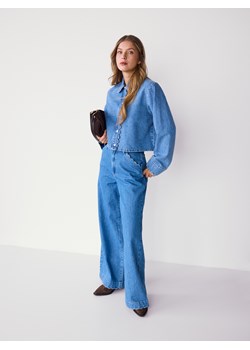 Reserved - Kurtka jeansowa - niebieski ze sklepu Reserved w kategorii Kurtki damskie - zdjęcie 189348796
