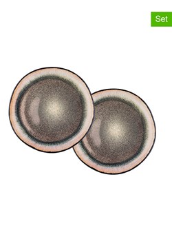 Björn Talerze (2 szt.) "Iris" w kolorze beżowo-jasnobrązowym do serwowania ze sklepu Limango Polska w kategorii Naczynia - zdjęcie 189349078