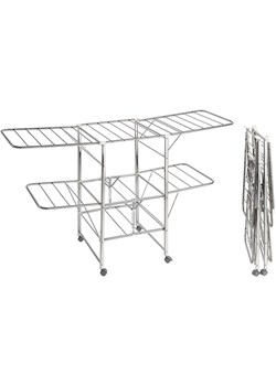 Wenko Suszarka "Maximex" w kolorze srebrnym na pranie - 189 x 109 x 58 cm ze sklepu Limango Polska w kategorii Akcesoria łazienkowe - zdjęcie 189349108