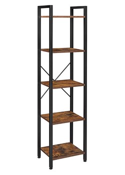 Songmics Regał w kolorze czarno-jasnobrązowym na książki - 39,6 x 154 x 30 cm ze sklepu Limango Polska w kategorii Regały i witryny - zdjęcie 189349227