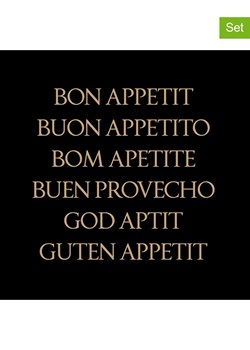 ppd Serwetki (40 szt.) "Bon Appetit, Guten Appetit" w kolorze czarnym ze sklepu Limango Polska w kategorii Akcesoria kuchenne - zdjęcie 189351917