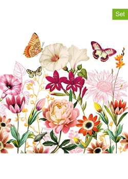 ppd Serwetki (40 szt.) "Illusion" w kolorze jasnoróżowo-zielonym ze sklepu Limango Polska w kategorii Akcesoria kuchenne - zdjęcie 189351929