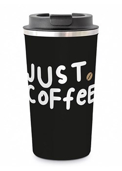 ppd Kubek termiczny ''Just Coffee"' w kolorze czarnym - 400 ml ze sklepu Limango Polska w kategorii Kubki termiczne - zdjęcie 189351936