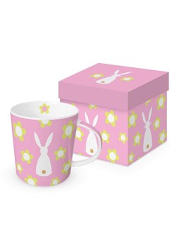 ppd Kubek jumbo "Flowe Bunny" w kolorze jasnoróżowym - 400 ml ze sklepu Limango Polska w kategorii Dzbanki i zaparzacze - zdjęcie 189351946