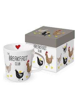 ppd Kubek jumbo "Breakfast Club" w kolorze białym ze wzorem - 350 ml ze sklepu Limango Polska w kategorii Naczynia - zdjęcie 189351955