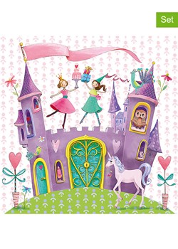 ppd Serwetki (40 szt.) "Princess Castle" w kolorze różowym ze wzorem ze sklepu Limango Polska w kategorii Akcesoria kuchenne - zdjęcie 189351957