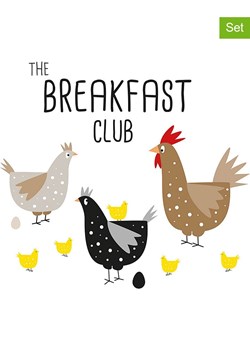 ppd Serwetki (40 szt.) "Breakfast Club" w kolorze biało-brązowym ze sklepu Limango Polska w kategorii Akcesoria kuchenne - zdjęcie 189351966