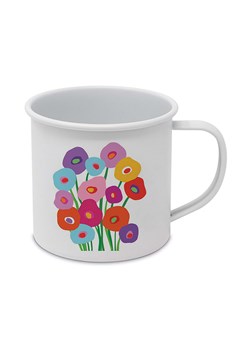 ppd Kubek jumbo "Super Bouquet Happy" w kolorze białym ze wzorem - 400 ml ze sklepu Limango Polska w kategorii Naczynia - zdjęcie 189352027