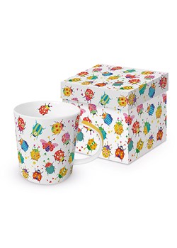 ppd Kubek jumbo "Bug Party" w kolorze białym ze wzorem - 400 ml ze sklepu Limango Polska w kategorii Naczynia - zdjęcie 189352028