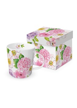 ppd Kubek jumbo "Flower Blush" w kolorze jasnoróżowym ze wzorem - 350 ml ze sklepu Limango Polska w kategorii Naczynia - zdjęcie 189352045