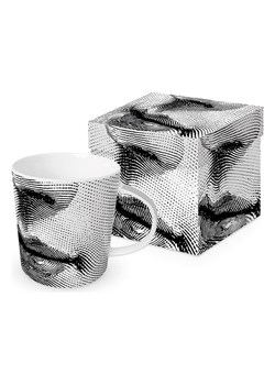 ppd Kubek jumbo "Kiss" w kolorze biało-czarnym - 350 ml ze sklepu Limango Polska w kategorii Dzbanki i zaparzacze - zdjęcie 189352048