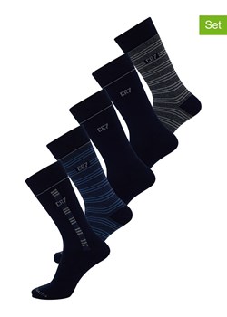 CR7 Skarpety (5 par) w kolorze czarno-szaro-granatowym ze sklepu Limango Polska w kategorii Skarpetki męskie - zdjęcie 189352085