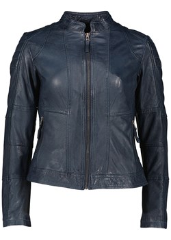 7eleven Skórzana kurtka "Begona" w kolorze granatowym ze sklepu Limango Polska w kategorii Kurtki damskie - zdjęcie 189352119
