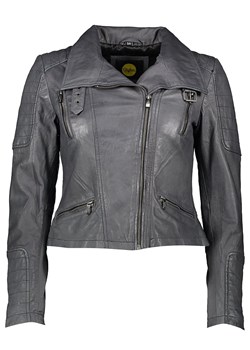 Buffalo Skórzana kurtka w kolorze szarym ze sklepu Limango Polska w kategorii Kurtki damskie - zdjęcie 189352128