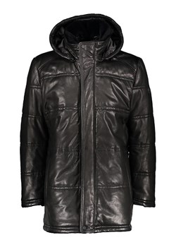 Bugatti Skórzany płaszcz w kolorze czarnym ze sklepu Limango Polska w kategorii Kurtki męskie - zdjęcie 189352225
