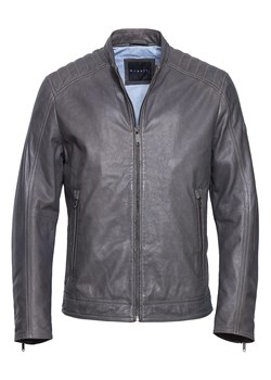 Bugatti Skórzana kurtka w kolorze szarym ze sklepu Limango Polska w kategorii Kurtki męskie - zdjęcie 189352249