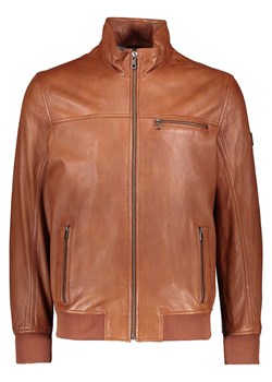 Bugatti Skórzana kurtka w kolorze jasnobrązowym ze sklepu Limango Polska w kategorii Kurtki męskie - zdjęcie 189352288
