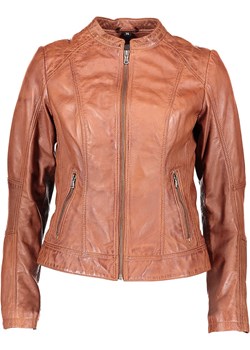 7eleven Skórzana kurtka "Colin" w kolorze karmelowym ze sklepu Limango Polska w kategorii Kurtki damskie - zdjęcie 189352359