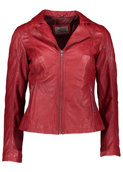 7eleven Skórzana kurtka "Cytta" w kolorze czerwonym ze sklepu Limango Polska w kategorii Kurtki damskie - zdjęcie 189352366