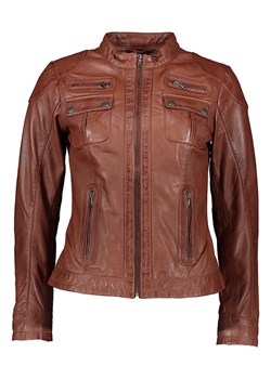7eleven Skórzana kurtka "Forma" w kolorze karmelowym ze sklepu Limango Polska w kategorii Kurtki damskie - zdjęcie 189352379