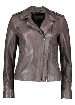 7eleven Skórzana kurtka "Nico" w kolorze szarym ze sklepu Limango Polska w kategorii Kurtki damskie - zdjęcie 189352445