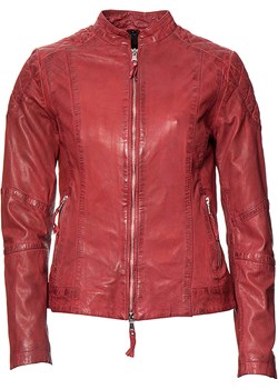 7eleven Skórzana kurtka "Rita" w kolorze czerwonym ze sklepu Limango Polska w kategorii Kurtki damskie - zdjęcie 189352465
