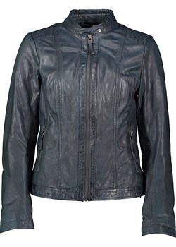 7eleven Skórzana kurtka "Susa" w kolorze granatowym ze sklepu Limango Polska w kategorii Kurtki damskie - zdjęcie 189352526